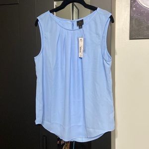Brand new and never worn blue sleeveless Worthington blouse